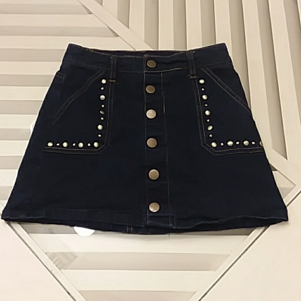 Justice jean skirt size 10 girls